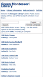 Mobile Screenshot of greenmontessorilibrary.org